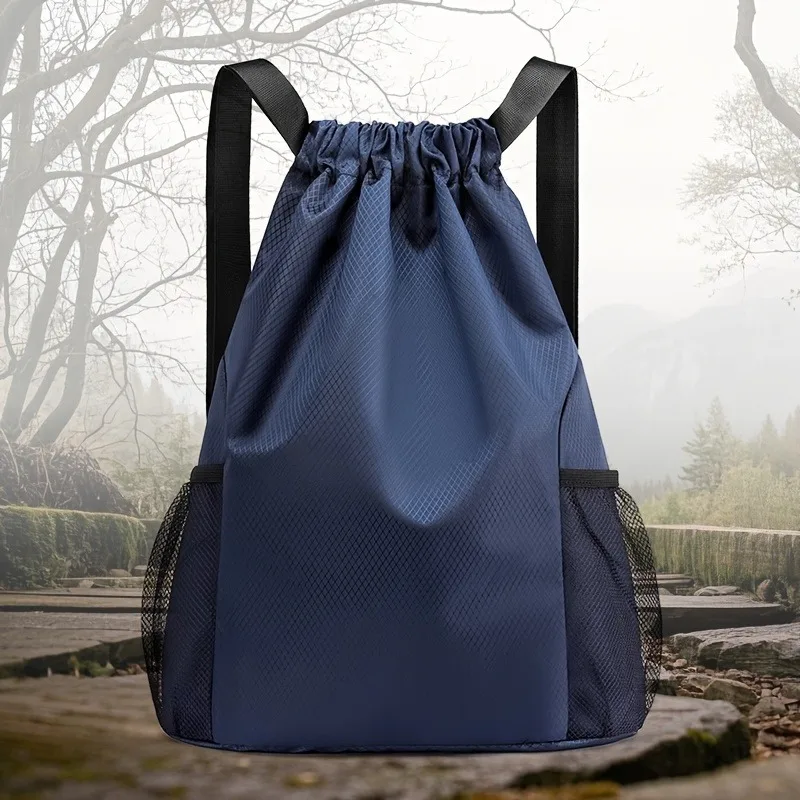 Neutral Drawstring Backpack, Large Capacity Sports Bag, Suitable for Travel, Sports, Fitness, Large Capacity Men’s Backpacks